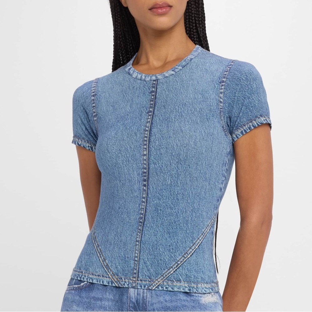 rag & bone Blue Short Sleeve Tee - Picture 5 of 6